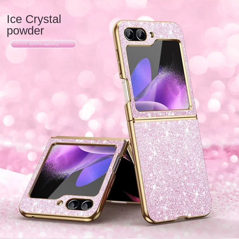 Überzug Bling Glitter Handyhülle 6 5 4 Flip6 Flip5 Flip7 5G Hartplastik Schutzhülle – Bild 3
