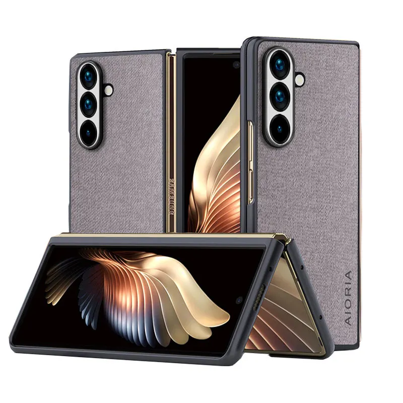 Hülle Fold6 Fold 5 Fold 4 Fold 3 5G 4G Leder Master Hard Textile Fashion Phone Cover Coqua für Hülle – Bild 5