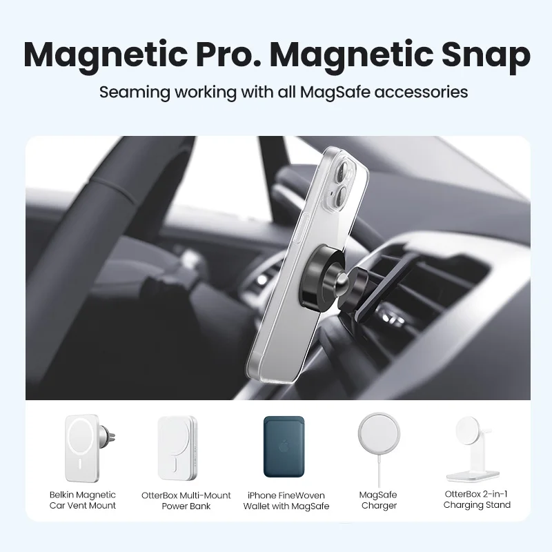 Ugreen magnetischer Metallring für magsafe iPhone 15 14 13 Pro Android-Handys Platte Aufkleber Ringe für Magsafe – Bild 2