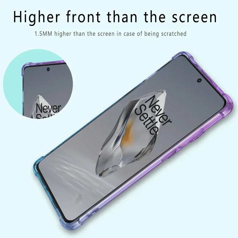 Gradient TPU Fall Abdeckung Stoßfest Vier Ecken Schutzhülle Fundas Coque Capa – Bild 6
