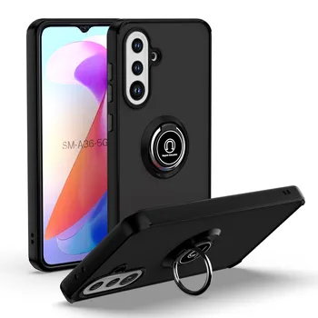 Galaxy A36: Magnetische Ring Ständer Halter Stoßfest Telefon Fall S10 Abdeckung