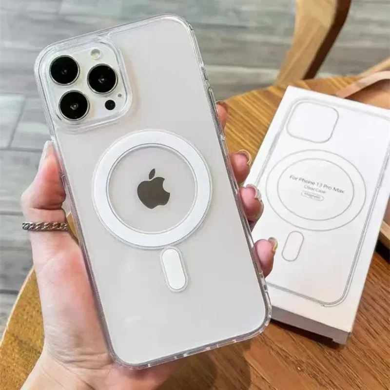 iPhone SE (2020/2022): Für Magsafe Magnetische Drahtlose Lade Telefon Fall Klar Abdeckung