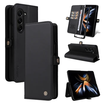 Galaxy Z Fold6: Magnetische Brieftaschen-Klapphülle 6 | Ultra Silm Design Premium-Luxushülle