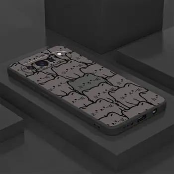 Pixel 7a: Hülle Funda Handyhülle Cartoon Niedliche Katze