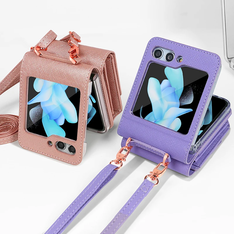 Vietao Crossbody Lanyard Handyhüllen mit Kartenfächern und Geldbörse – Bild 6