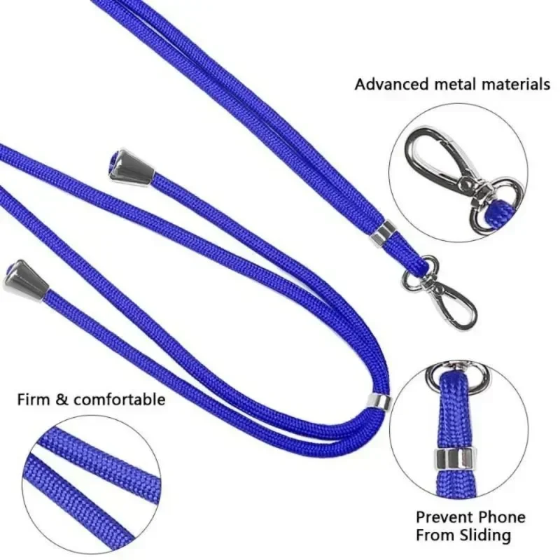 Universelles Telefon-Lanyard, verstellbar, abnehmbares Halsband, Lanyard-Gurt, Telefon-Sicherheitsband für alle – Bild 2