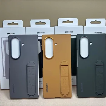 Galaxy Z Fold7: Luxuriöse Standhülle 6 Fold7, Matte Silikonhülle mit Hautgefühl, Vollschutz für die Rückseite