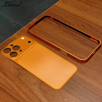 IPhone 14 Pro Max: Metalllegierungsrahmen Backplane Slim Case. Sofort ändern Sie Upgrade 17Pro/ Matte Cover