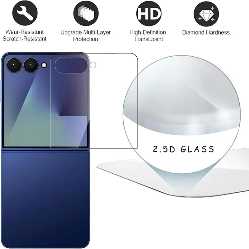 4PCS Gehärtetes Glas 6 5 Klar Premium Screen Protector Für Z 6 5 Flip7 Film Glas – Bild 2