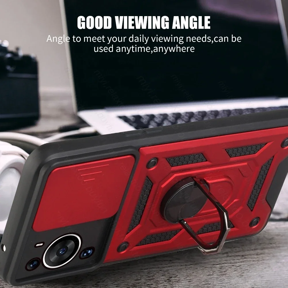 Rüstung stoßfest Slider Objektiv Fall 4G magnetische Halter Ring schützen Fundas auf P60Pro 4G – Bild 6