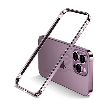 iPhone 13: Luxuriöser heller Aluminium-Metallrahmen, Stoßstangenhülle, dünne Legierung, schützende Rückseite, Zubehör