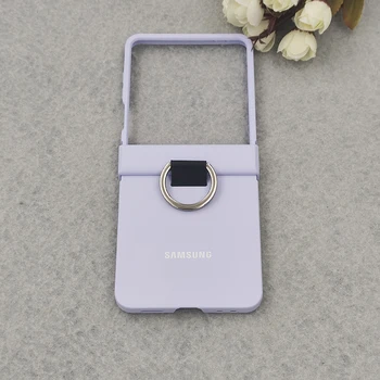Galaxy Z Flip7: Luxus Ring Grip Fall Matte Harte PC Finger Schnalle Telefon stoßfest Abdeckung