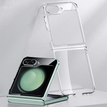 Galaxy Z Flip6: Flip7 FE Flip5 Flip4 Flip6 Transparente Handyhülle Stoßfeste Harte Klare Schutzhülle