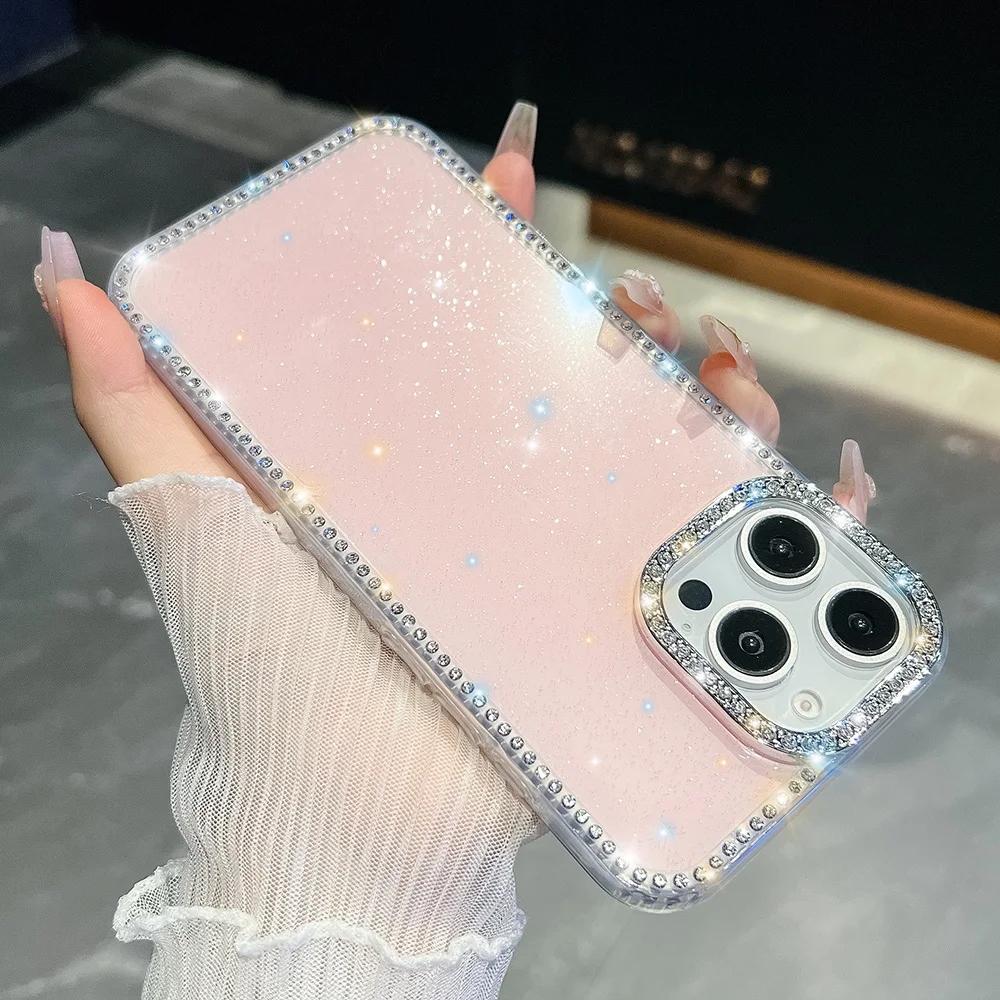 Bling Glitter Klare Handyhülle Hülle 5g stoßfeste Softcover – Bild 3