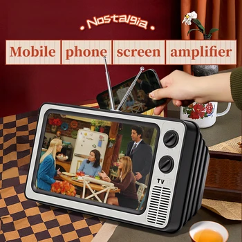 12-Zoll-Telefon-Bildschirmlupe, vergrößert, erweiterter Ständer, Telefonhalter, HD-Videoverstärker