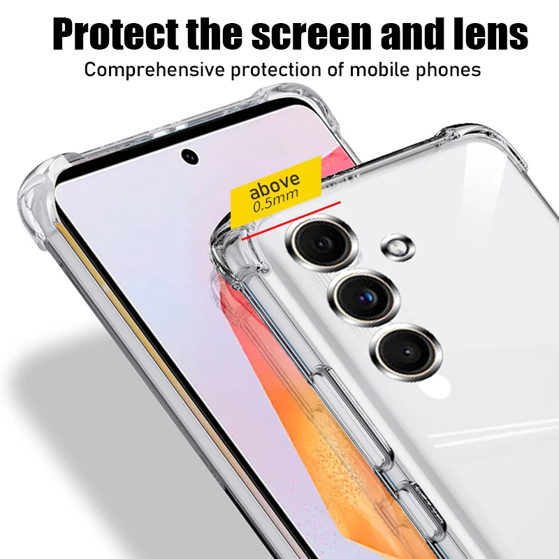 Klar Telefon Fall Rand Silikon Soft Cover Fall – Bild 6