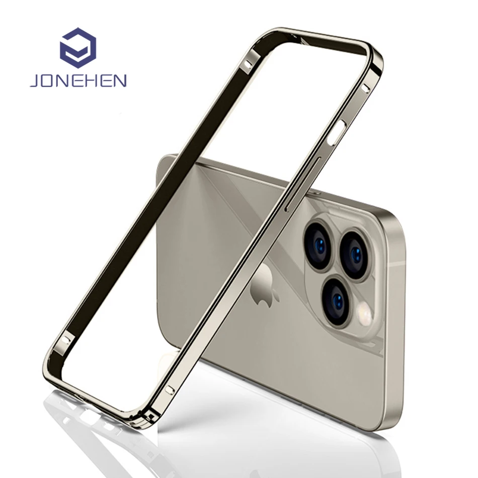iPhone 17 Pro Max: Luxuriöser heller Aluminium-Metallrahmen, Stoßstangenhülle, dünne Legierung, schützende Rückseite, Zubehör