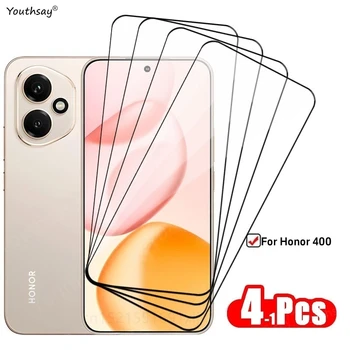 Honor 400: 4-1 Stücke Glas Gehärtetes Glas Displayschutzfolie HD Bildschirm Glas Schutzfolie