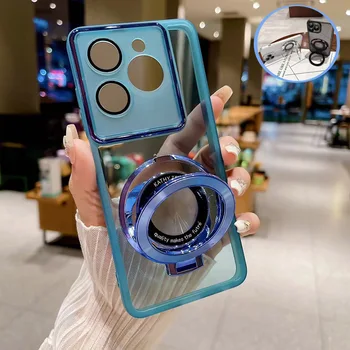 Redmi Note 13 Pro 5G: Magnetische Ringhalterung Halter Handyhülle 13C 12C Turbo 3 Transparente Abdeckung