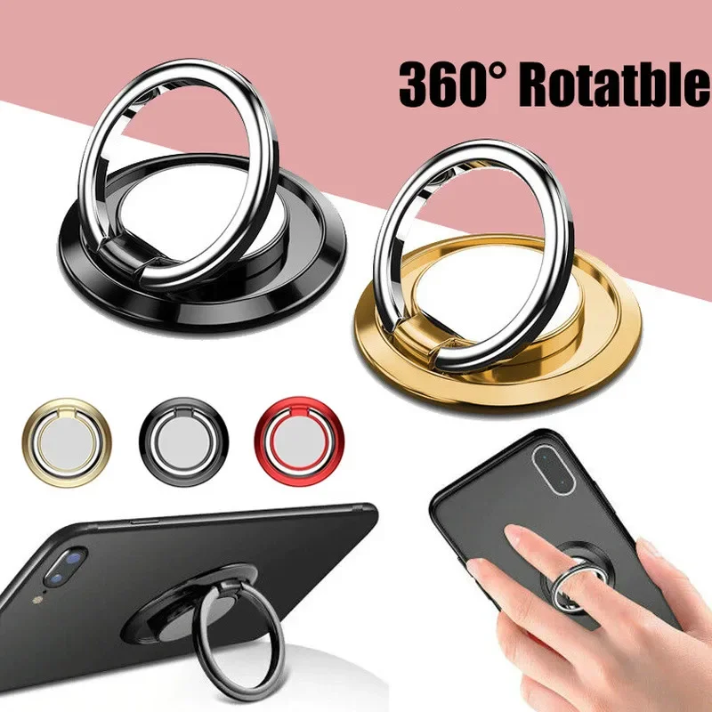 Universal Finger Ring Halter Ständer Handy Luxus Drehbare Telefon Zurück Aufkleber Halter für IPhone Samsung Xiaomi