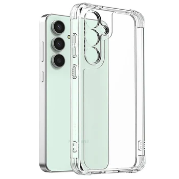 Galaxy S25 Edge: Klar Telefon Fall Rand Silikon Soft Cover Fall
