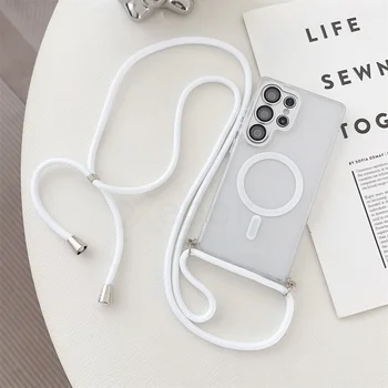 Galaxy S24+: Crossbody-Seil, verstellbares Lanyard für Magsafe Wireless Charge Case PlusSchutzhülle