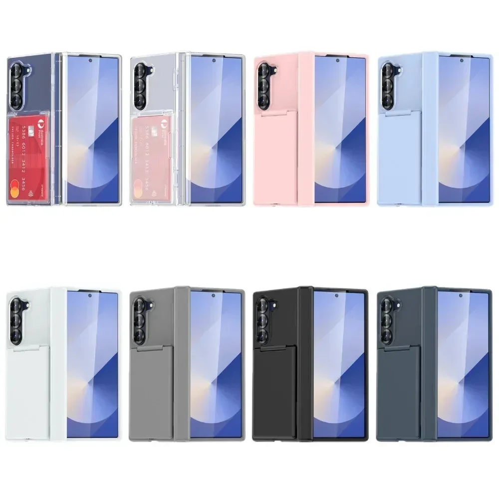 Luxus Flip Kickstand Handyhülle 6 Fold7 Fold6 5G Klapphalterung Matte Cover mit Kartenhalter – Bild 6