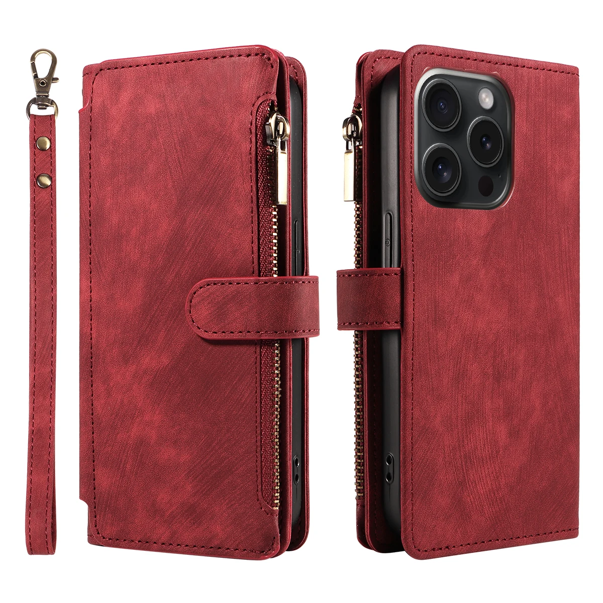 PU-Leder-Handyhülle Flip Wallet Style Handyhülle – Bild 2