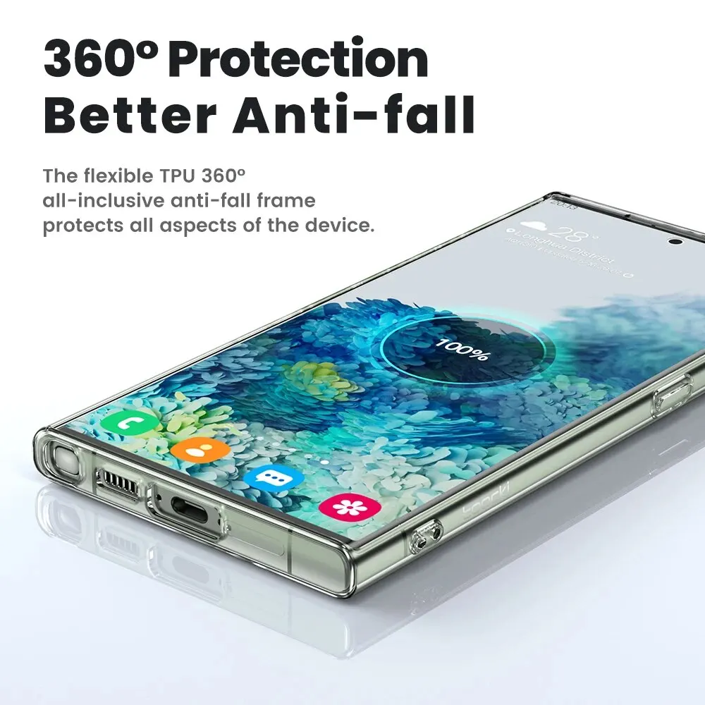 Toocki Handyhülle Clear Case PE Transparente weiche TPU-Schutzhülle – Bild 4
