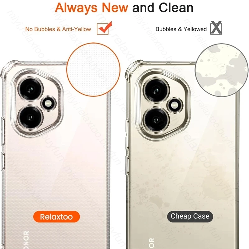 Anti-Gelb Transparente Telefon Fall Klar Kristall Schutzhülle Abdeckung Auf Licht – Bild 6