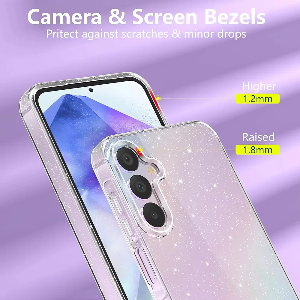 Transparente Glitzer-Handyhülle Hülle Hülle Cover – Bild 3