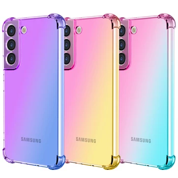 Galaxy S24 Ultra: Gradient Airbag Stoßfeste TPU-Hülle Schutzhülle Funda