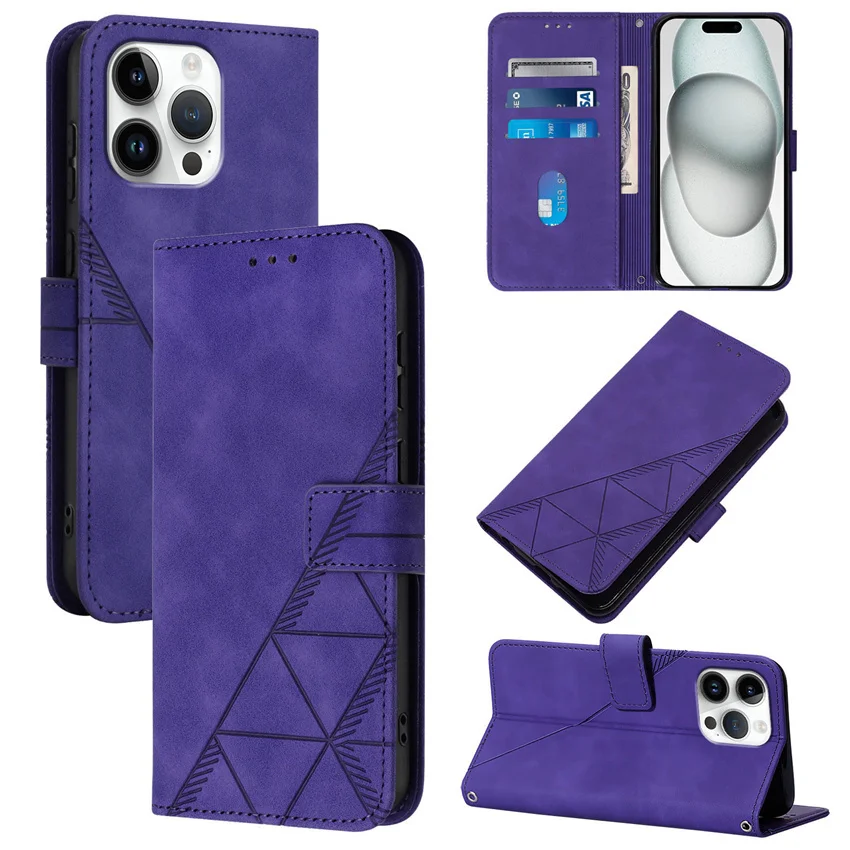 Haut Gefühl Linie Flip Brieftasche Leder Telefon Fall Lite Mate 60 karte Solt Buch Abdeckung Funda – Bild 5
