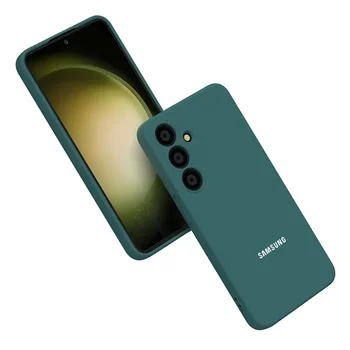 Galaxy S21+: Hülle Weiche Flüssigsilikon Stoßfeste Handy-Rückabdeckung