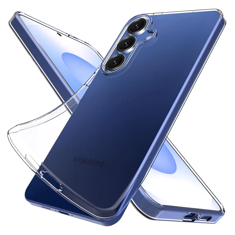 Galaxy S25 Edge: Ultradünne Transparente Handyhülle Silikon Soft Case