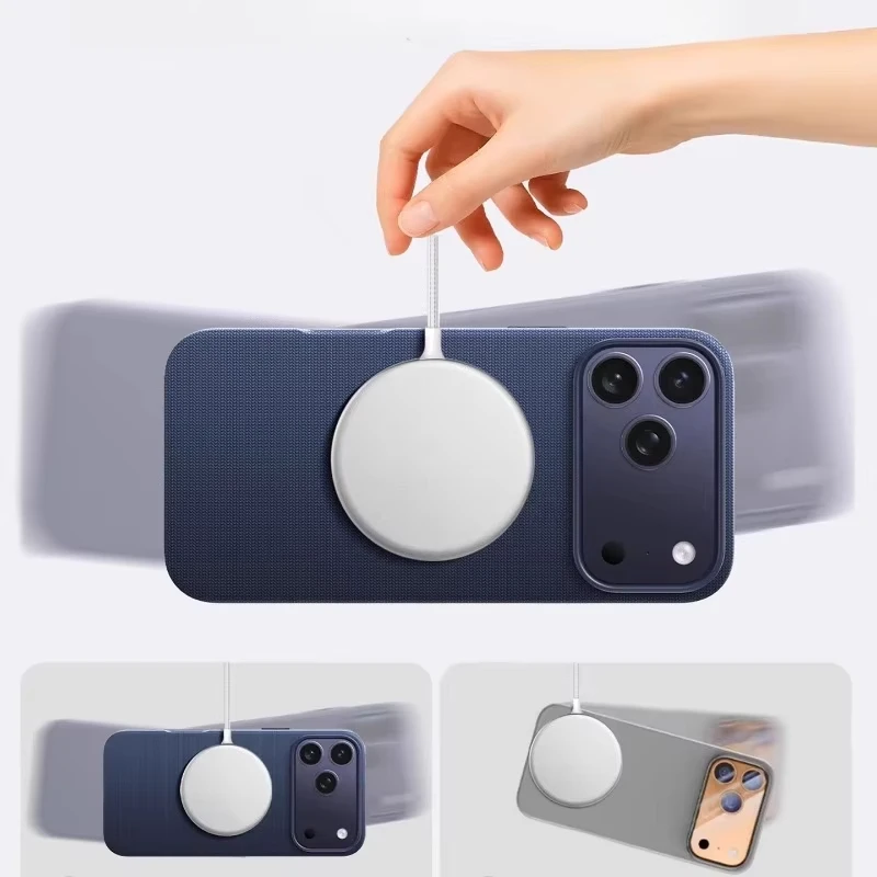 Luxuriöse technische gewebte magnetische Adsorptions-Handyhülle, technische Woven für Magsafe Wireless Charge Cover – Bild 5