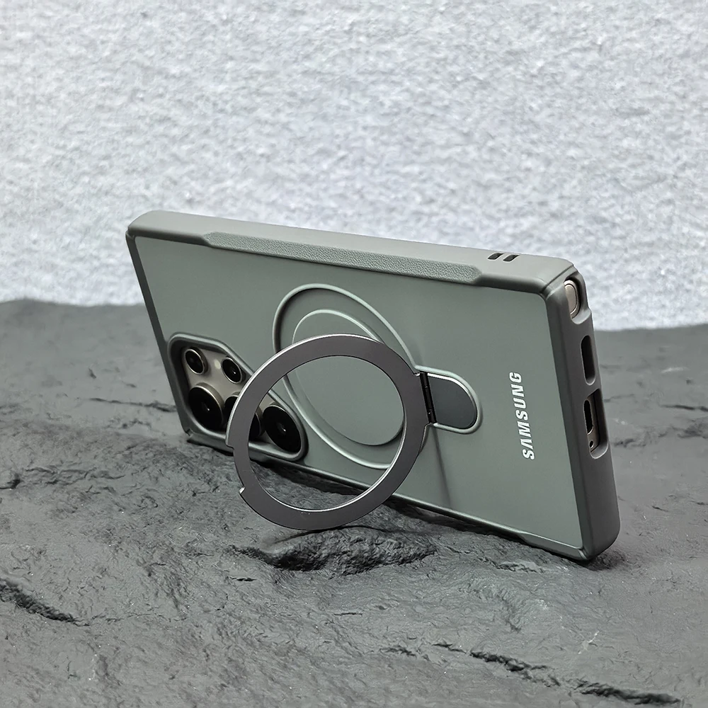 Galaxy S25: Magnetische Ringhalter-Hülle 37 17 07 56 36 26 16 06 54 14 Ständer-Handyhülle