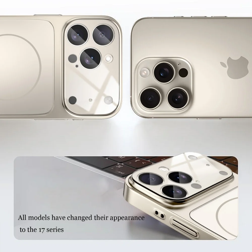 Luxus Für Magsafe Matte Rüstung Fall Funda Drahtlose Lade Harte magnetische Abdeckung – Bild 4