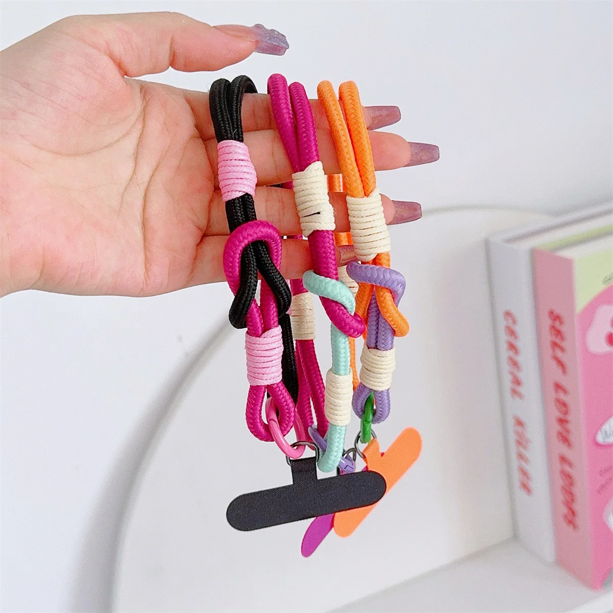 Telefon-Lanyard, Handschlaufe, Handyhülle, Verbindungsstück, universelles Handyhülle-Zubehör, rutschfest und sturzsicher, tragbarer Anhänger – Bild 3