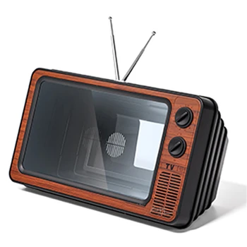 12-Zoll-Telefon-Bildschirmlupe, vergrößert, erweiterter Ständer, Telefonhalter, HD-Videoverstärker, Augenschutz, Retro-TV-Box für iPhone
