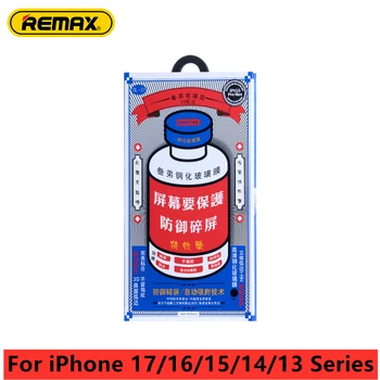 iPhone 15 Plus: Remax HD-Displayschutz aus gehärtetem Glas 17Air 17Pro 17ProMax für 15/14/13 Serie