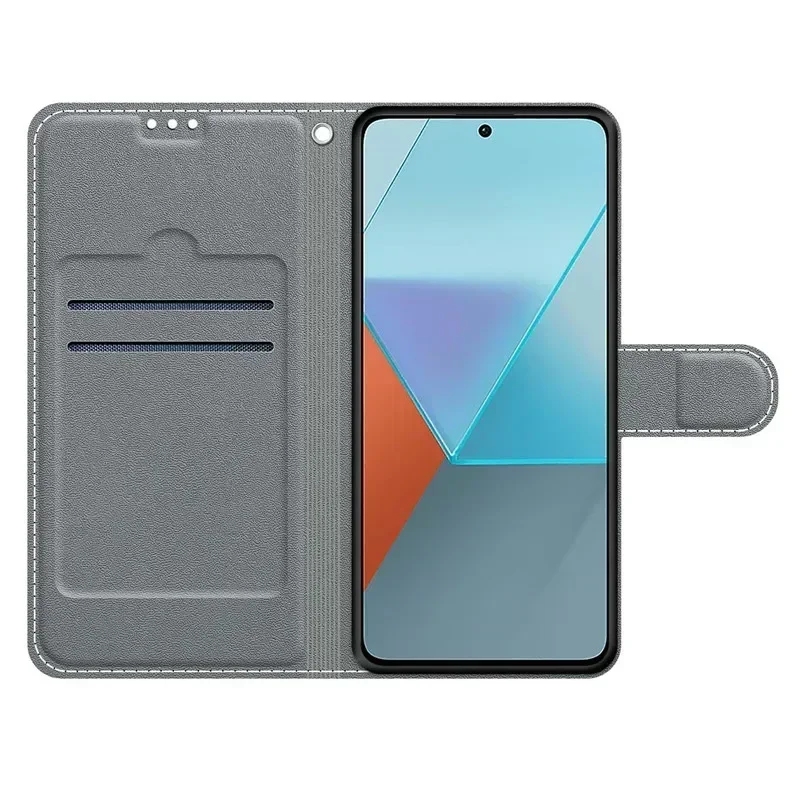 Blumenmuster Flip Case Wallet Leder Phone Cases Stand Book Cover Taschen – Bild 6