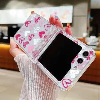 Galaxy Z Flip5: Kreative Blume Fall Luxus Schmetterling Pflanze Herz Hard Cover flip7 flip6