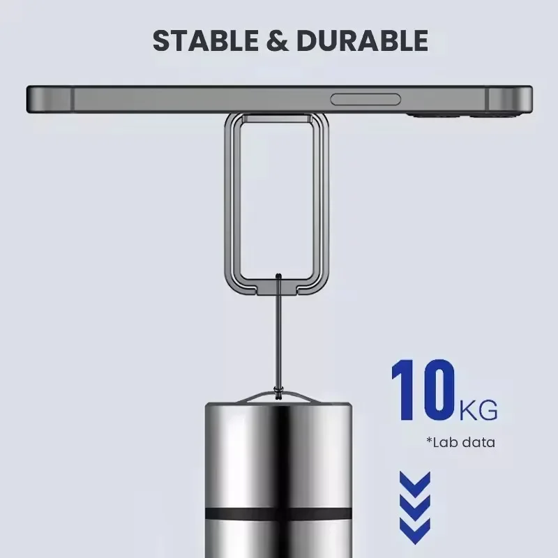 Handy-Ringhalter für iPhone Pro Xiaomi Fingerständer 360-Grad-Rotation Metall-Handyring-Griff Faltbarer Handyständer – Bild 4
