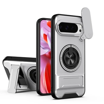 Pixel 8 Pro: Hülle 7Pro mit Drehbarem Kameraschutzring, Ständer und Stoßfester Abdeckung