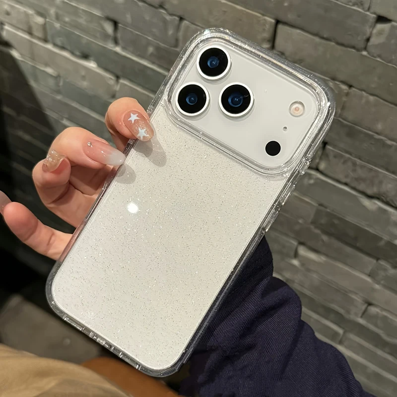 Luxuriöse Modische Glitzernde Transparente Handyhülle Cover – Bild 4