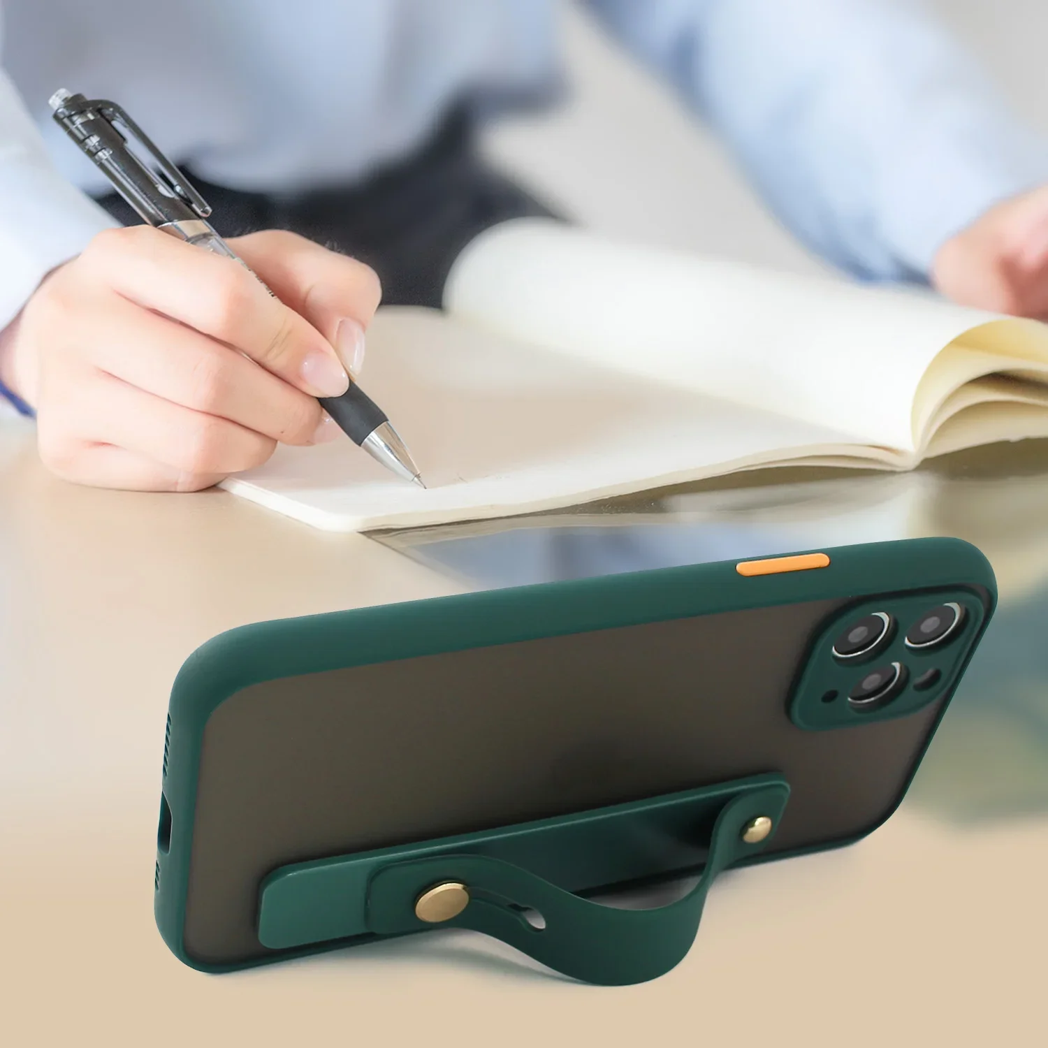 Telefonriemen-Griffhalter, Finger-Handygriff, Teleskop-Handy-Fingerriemen-Ständer, Universeller Finger-Kickstand für – Bild 4