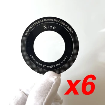 6Pcs für Magsafe Magnetische Metall Ring für Telefon Universal Metall Aufkleber Unterstützung Drahtlose Ladegerät