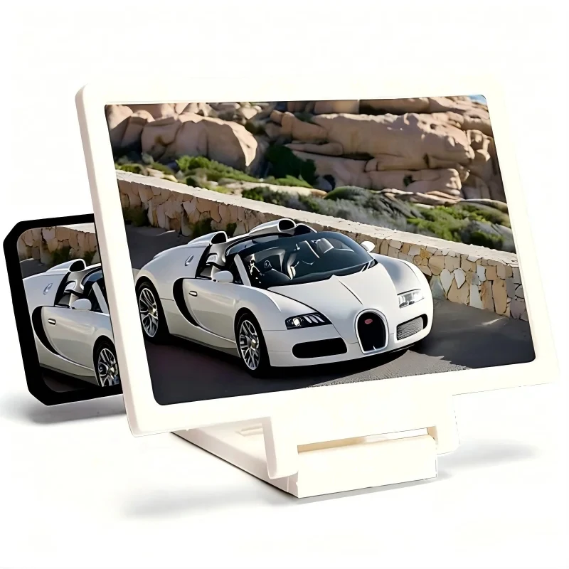 Universeller HD 3D-Bildschirmvergrößerer für Smartphones – Faltbarer Ständer mit großem Displayhalter für Filme, Spiele und Videoanrufe – Bild 4