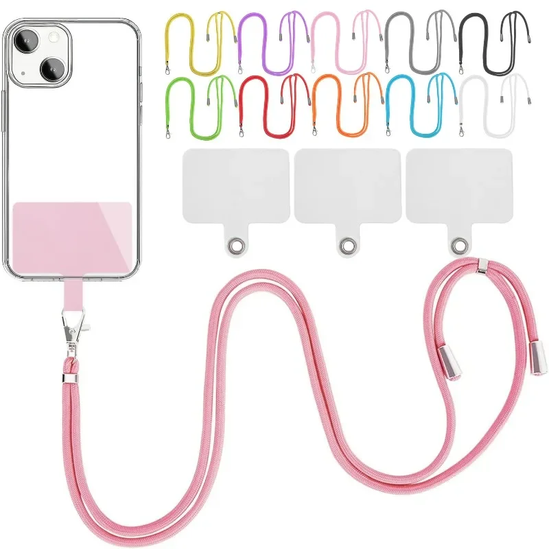 Handy-Lanyard zum Umhängen, verstellbarer Umhängeband für die Hand mit durchsichtiger Tether-Lasche für die meisten Handyhülle mit vollständiger Abdeckung